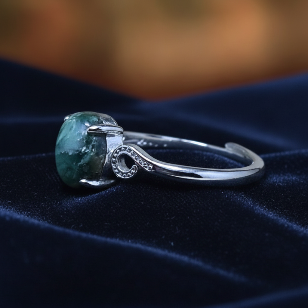 Bague réglable en Séraphinite (BAG73-3)