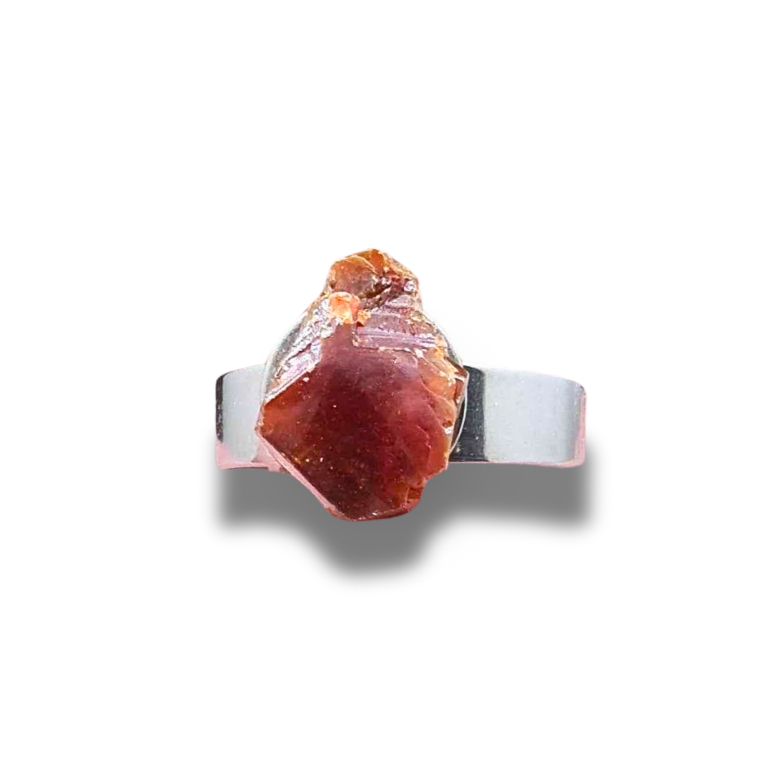 Bague réglable en Vanadinite brute (BAGA25) - ENAE Minéraux