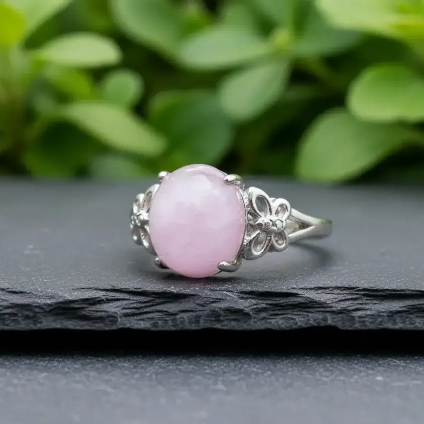 Bague réglable en Kunzite (BAG47 - 2)