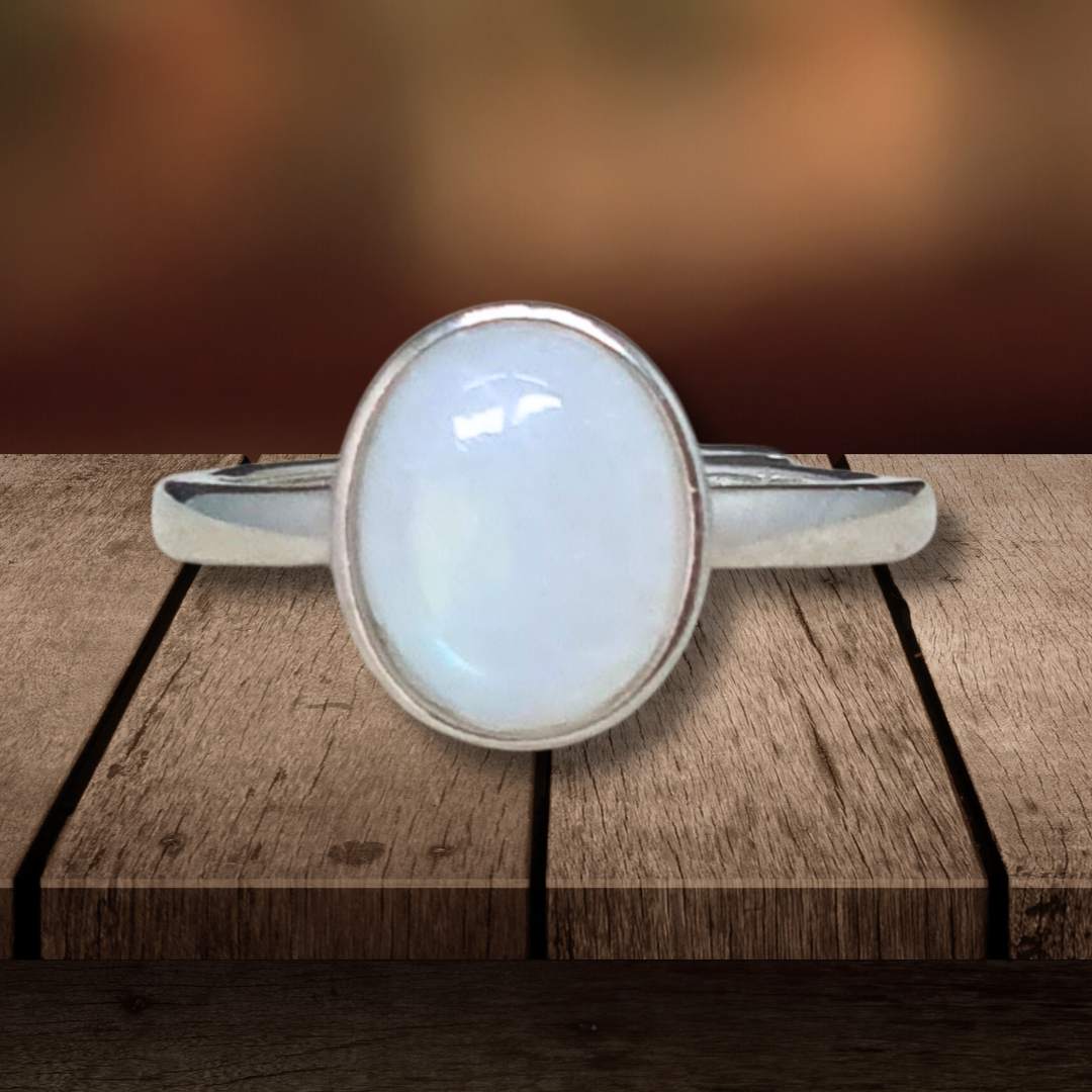 Bague réglable en Péristérite (BAG31-2) - ENAE Minéraux
