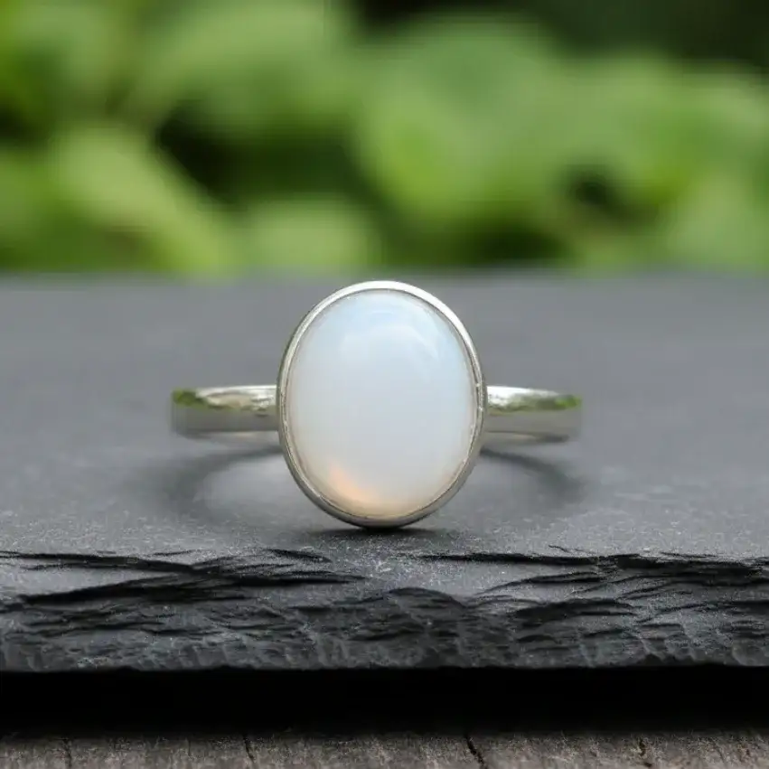 Bague réglable en Péristérite (BAG31 - 2)