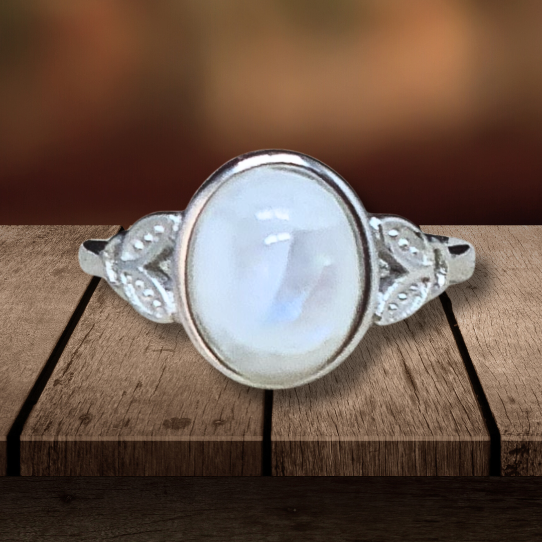 Bague réglable en Péristérite (BAG32-2) - ENAE Minéraux
