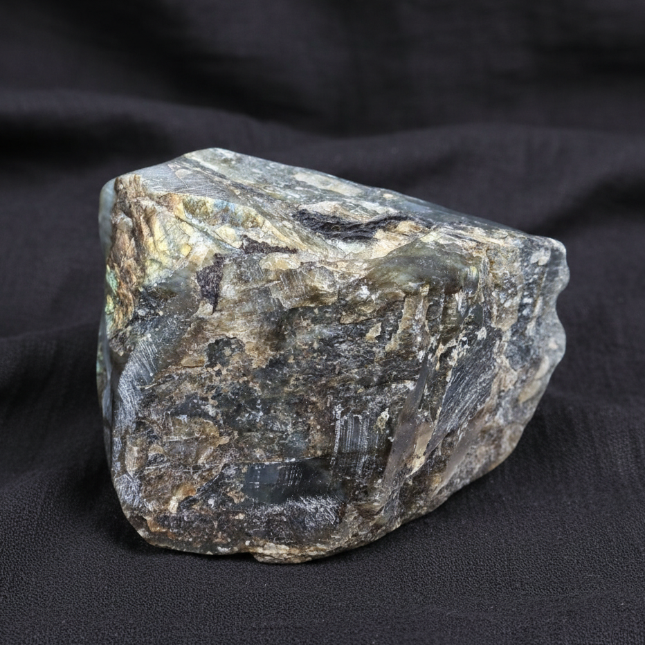 Bloc de Labradorite brut et poli 1357g (LAP352-3)