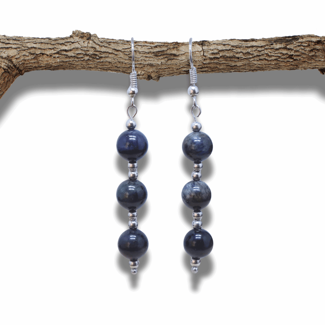 Boucles d'oreilles en Œil de Faucon (BO210)