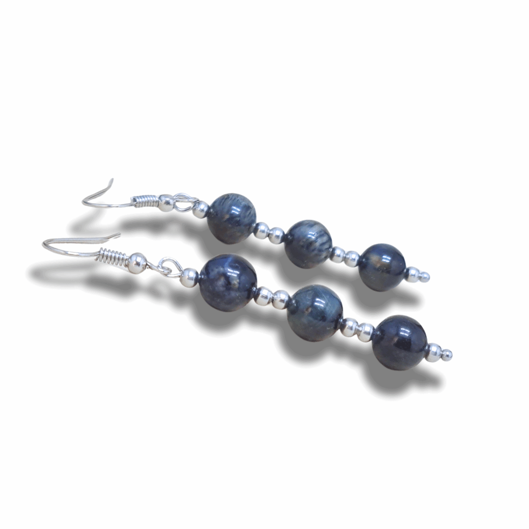 Boucles d'oreilles en Œil de Faucon (BO210)