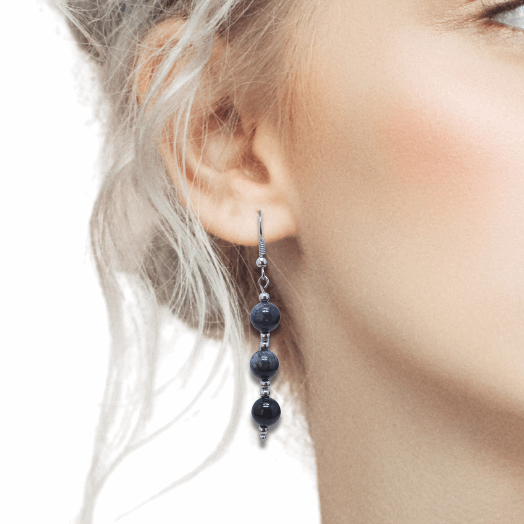 Boucles d'oreilles en Œil de Faucon (BO210)