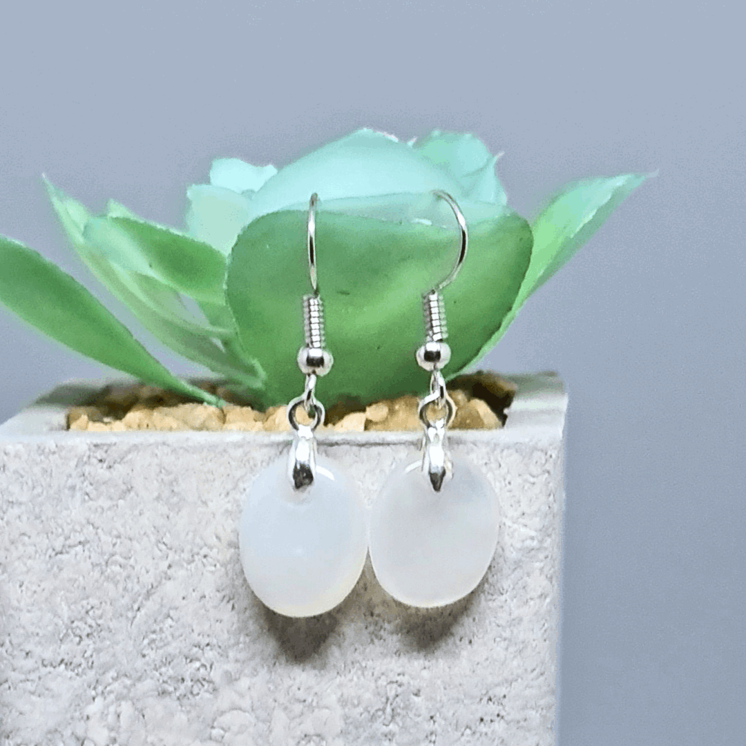 Boucles d'oreilles en Pierre de Lune (BO209-2)