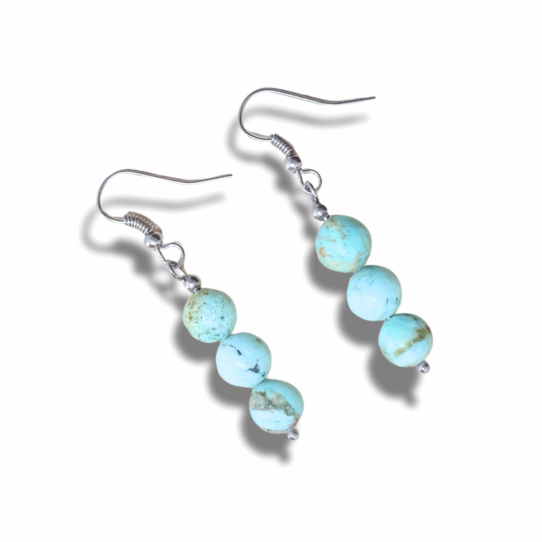 Boucles d'oreilles en Turquoise - ENAE Minéraux