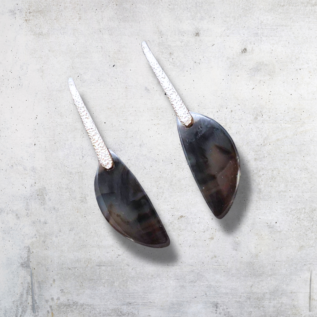 Boucles d'oreilles en Agate Montana (BO114)