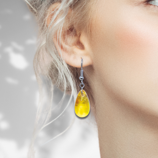Boucles d'oreilles en Ambre (BO211)