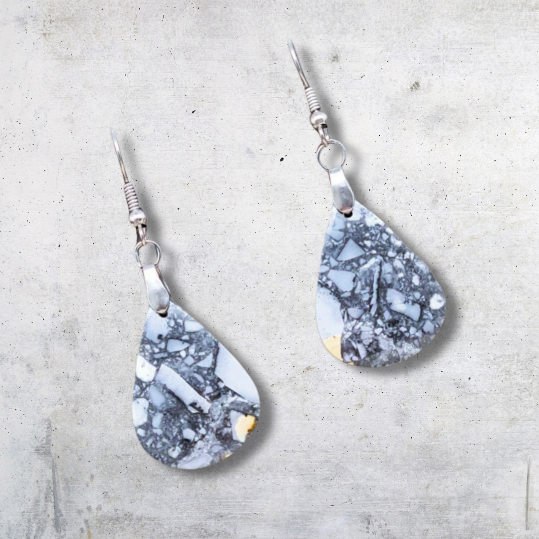 Boucles d'oreilles en Jaspe Maligano (BO164) - ENAE Minéraux