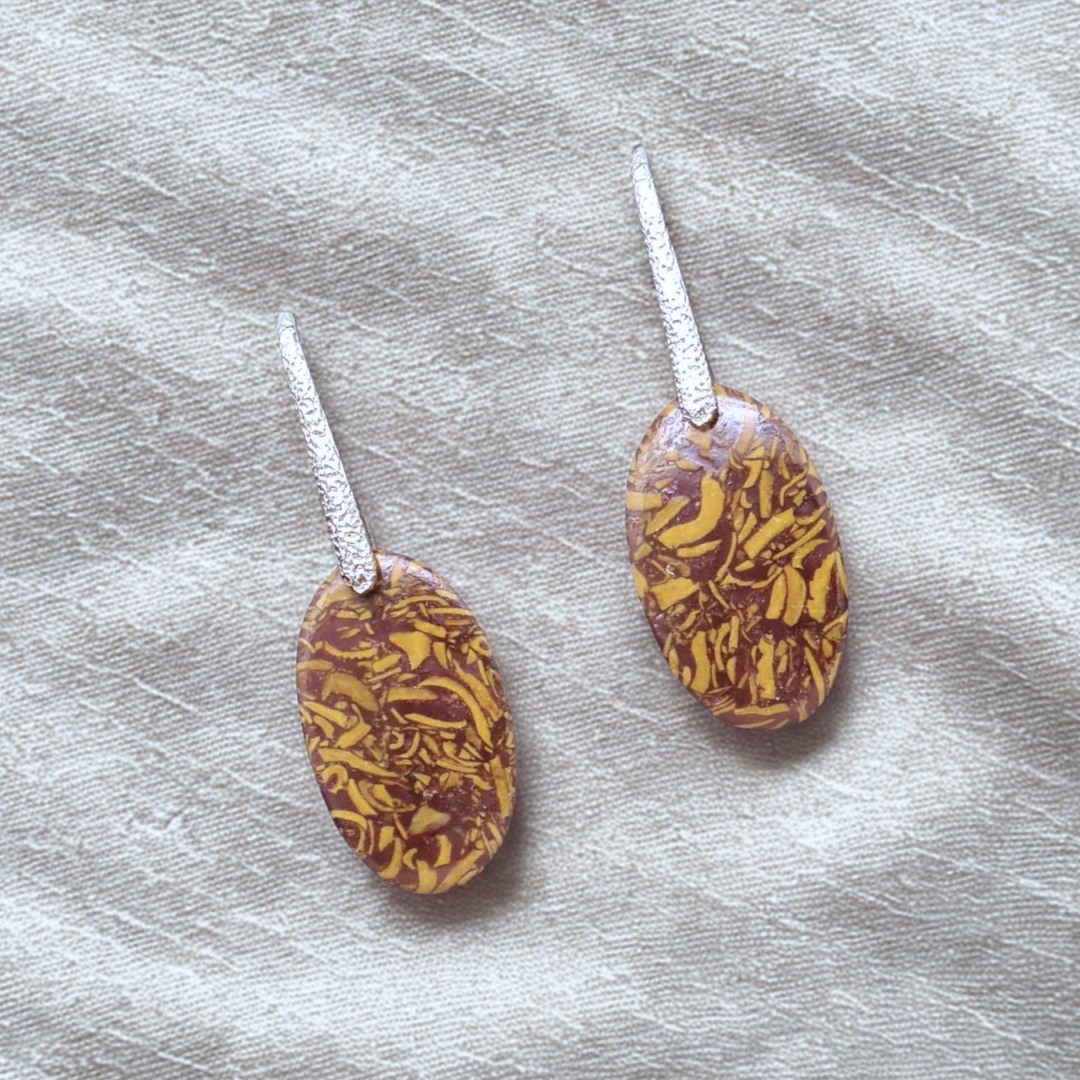 Boucles d'oreilles en Jaspe Maryam (BO102)