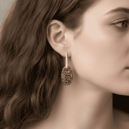 Boucles d'oreilles en Jaspe Maryam (BO102)