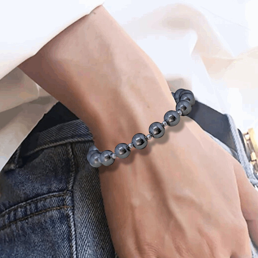 Bracelet en Hématite véritable