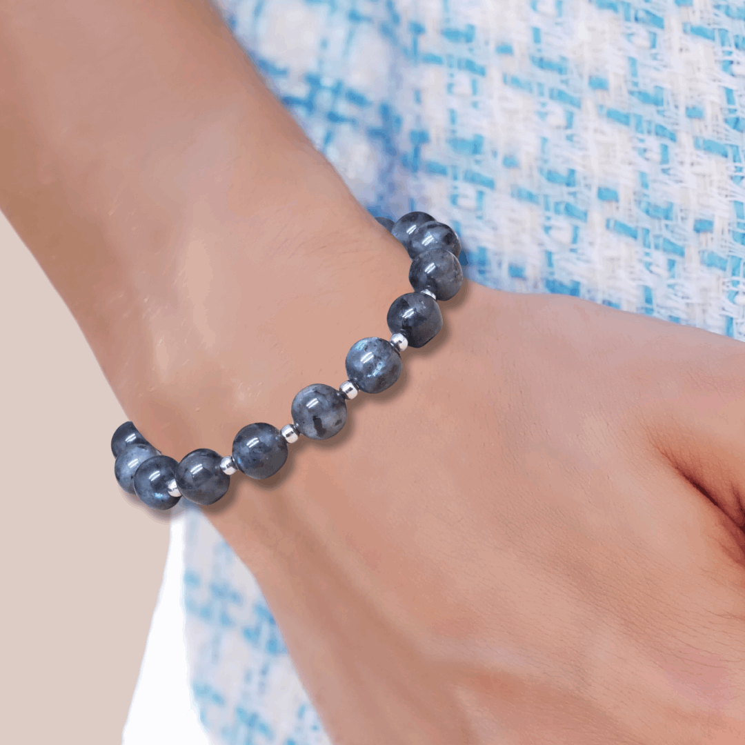Bracelet en Larvikite