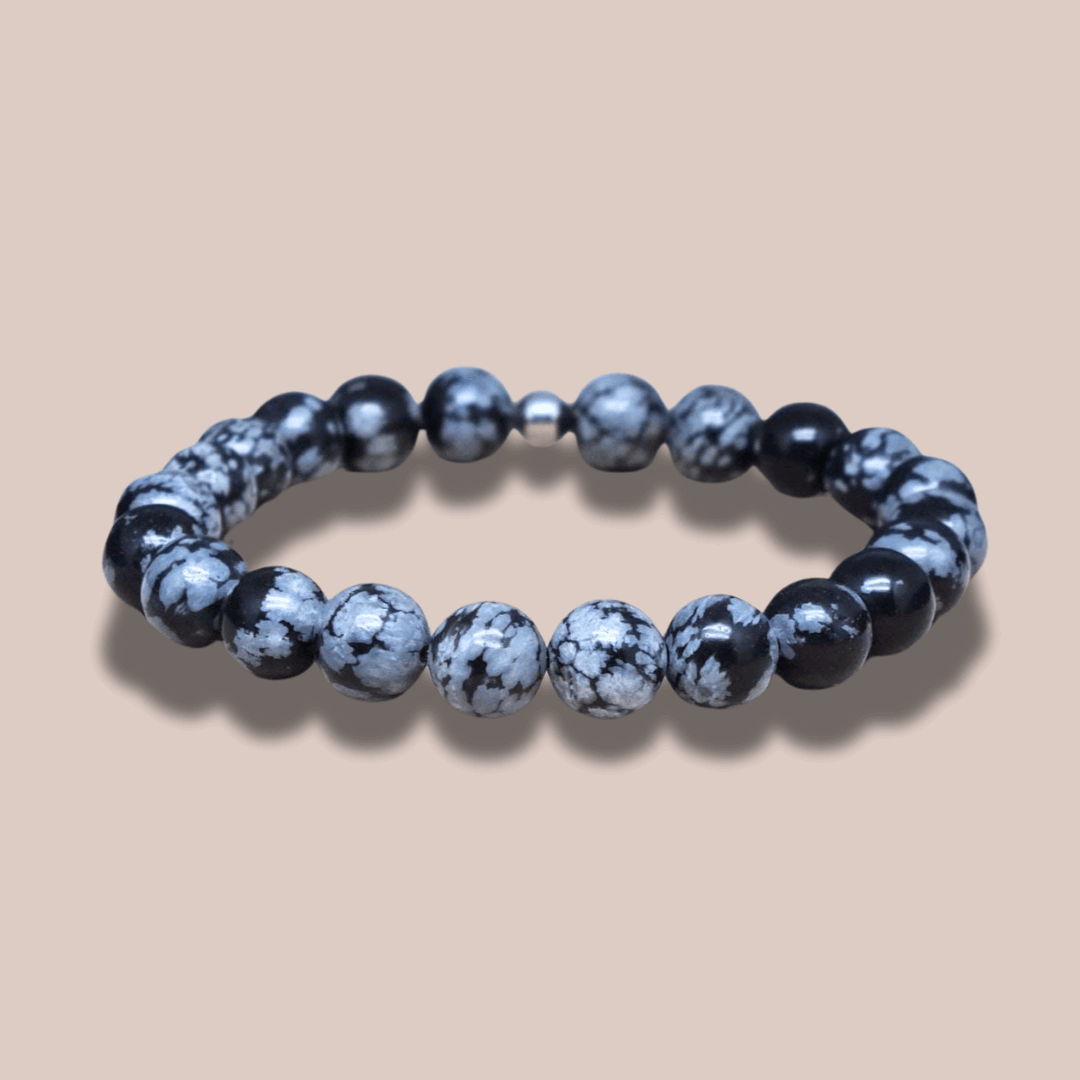 Bracelet en Obsidienne mouchetée