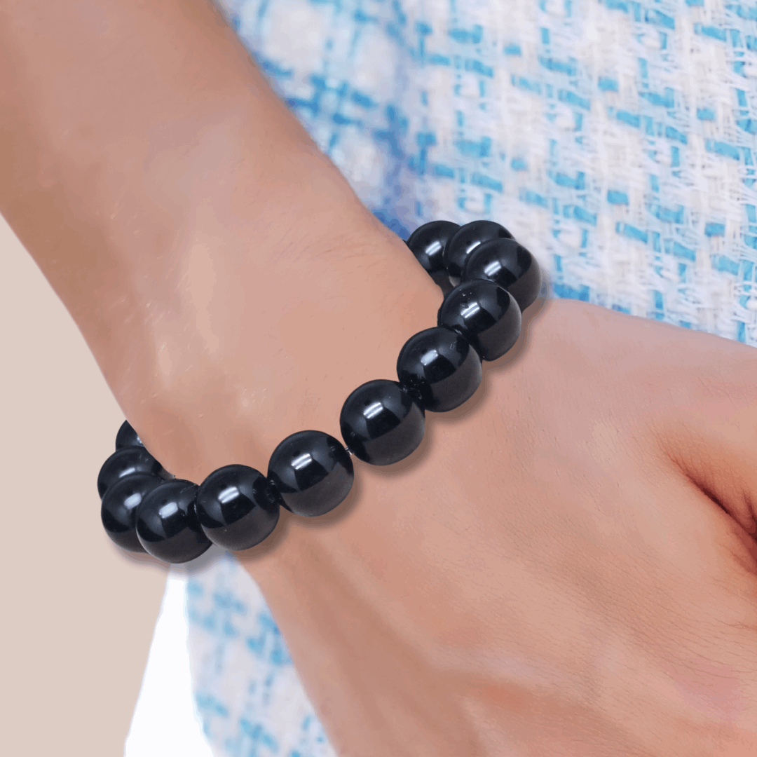 Bracelet en Obsidienne Œil Céleste 8 ou 12mm au choix