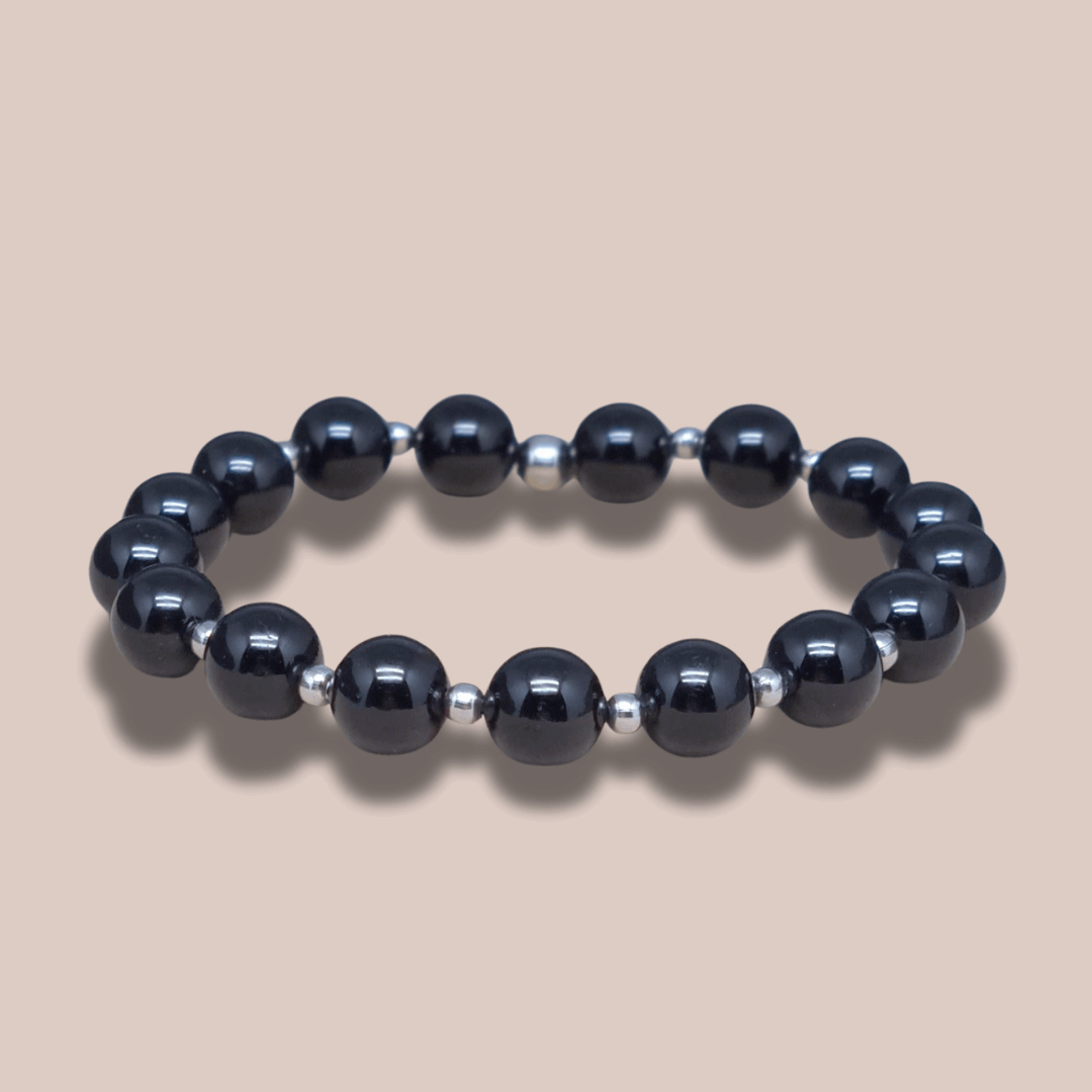 Bracelet en Obsidienne Œil Céleste 8 ou 12mm au choix