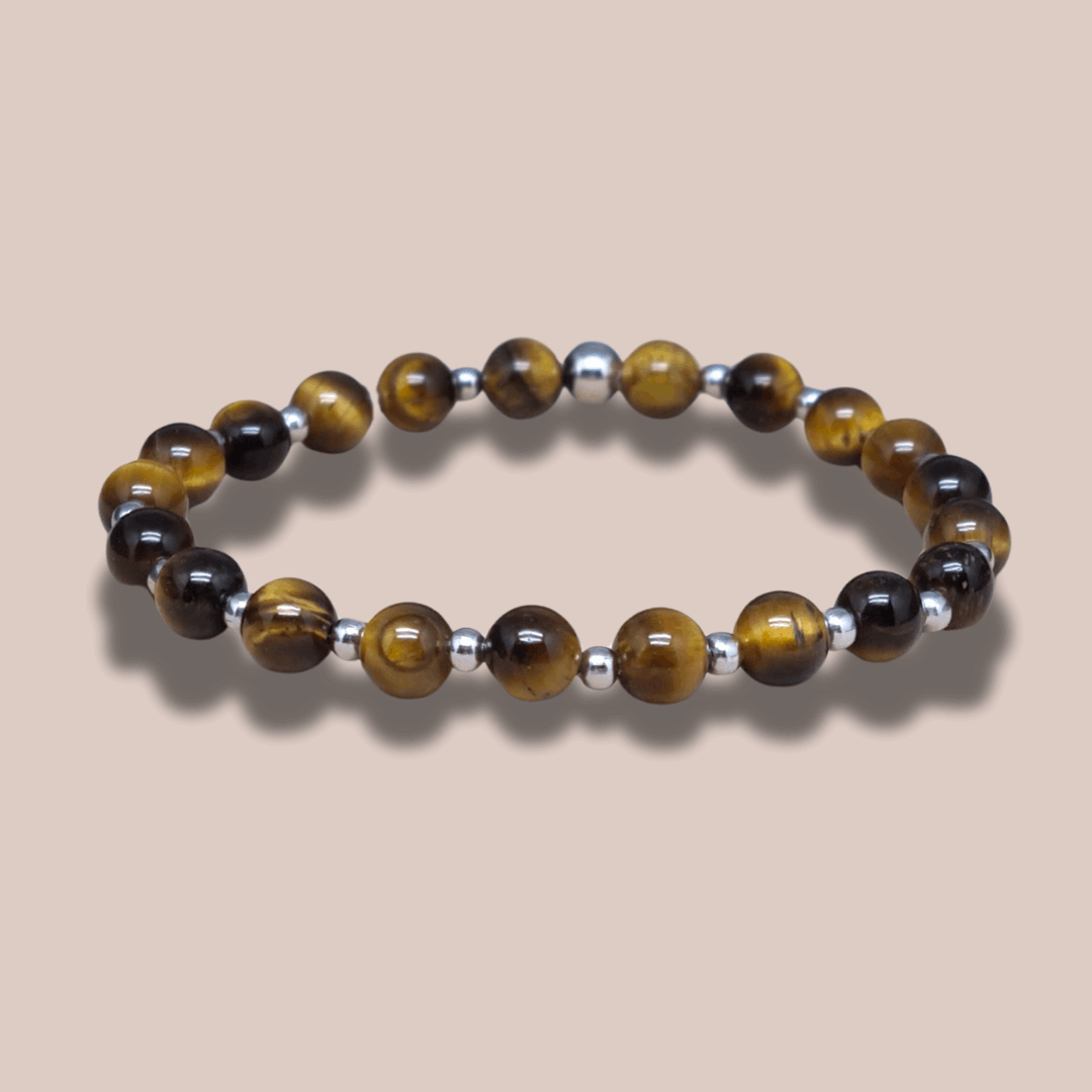 Bracelet en Œil de Tigre 6 ou 8mm au choix