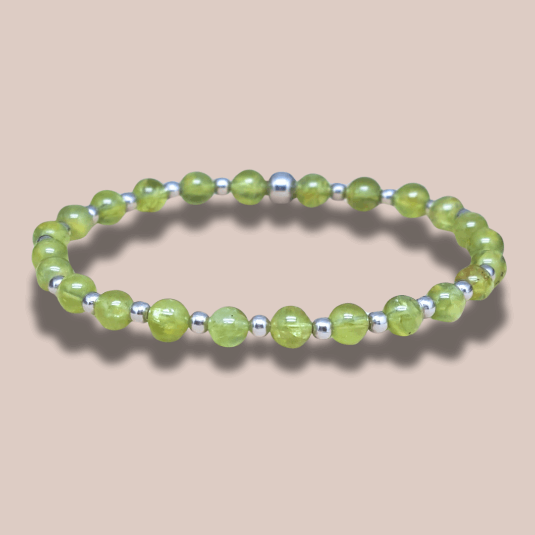 Bracelet en Péridot 5 ou 7mm au choix