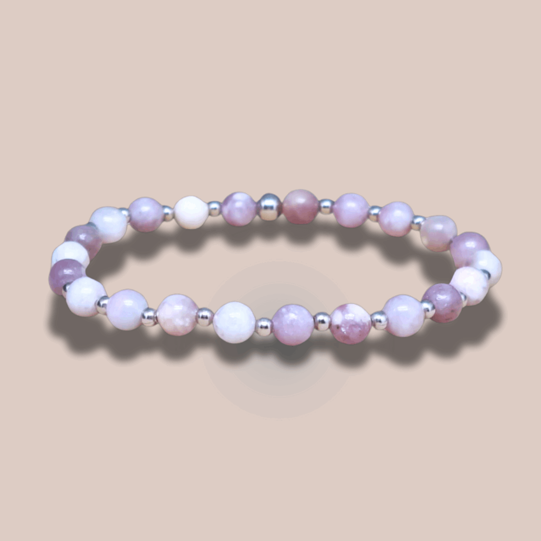 Bracelet en Tourmaline rose (Rubellite) 6mm