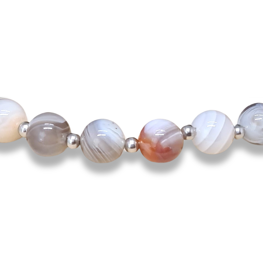 Bracelet en Agate du Botswana