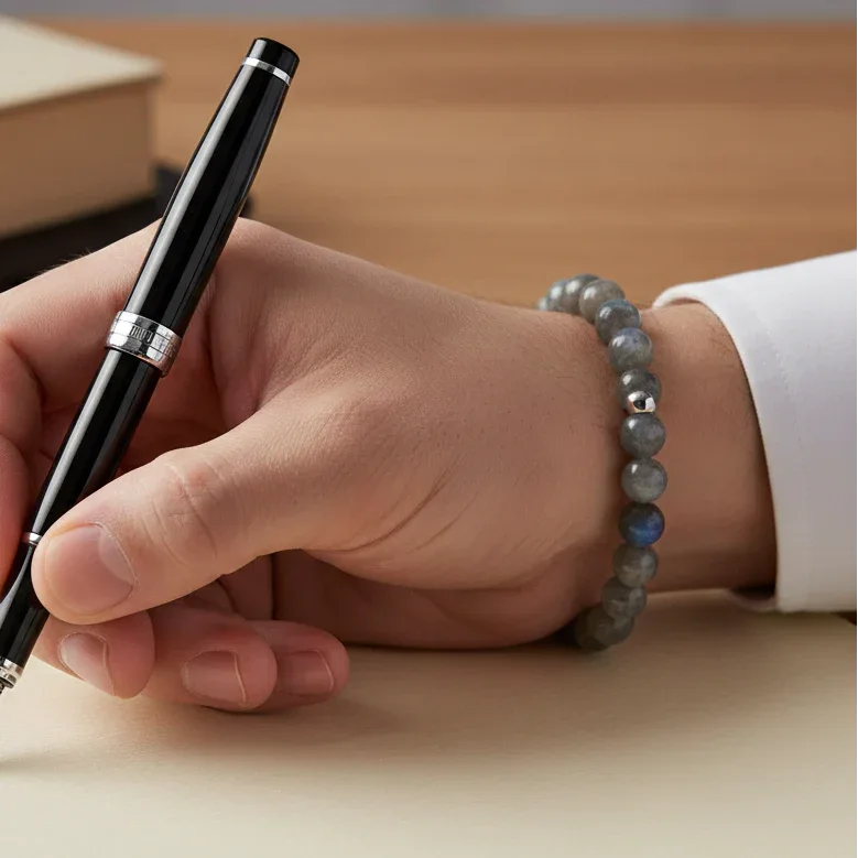 Bracelet en Labradorite en 7mm - ENAE Minéraux