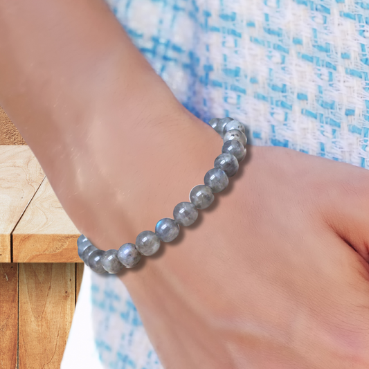 Bracelet en Labradorite en 7mm