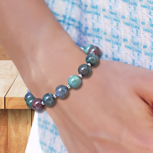 Bracelet en Agate indienne 10mm