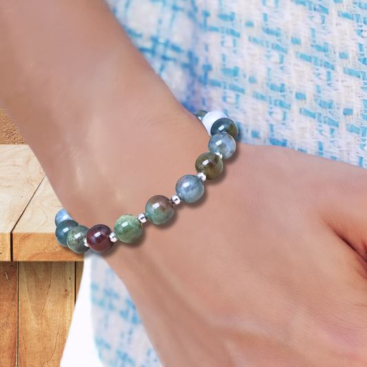 Bracelet en Agate indienne 8mm