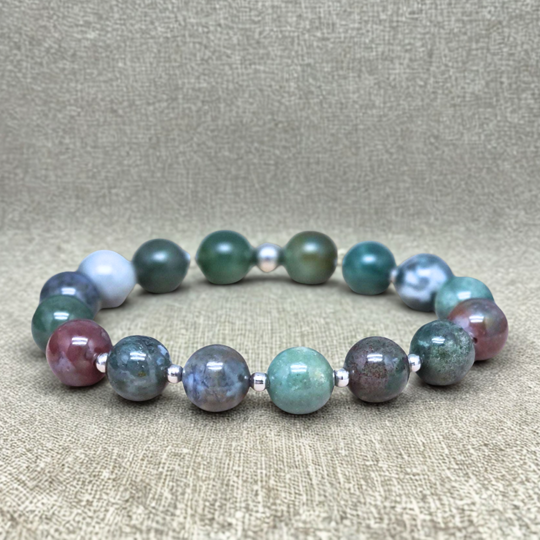 Bracelet en Agate indienne 10mm