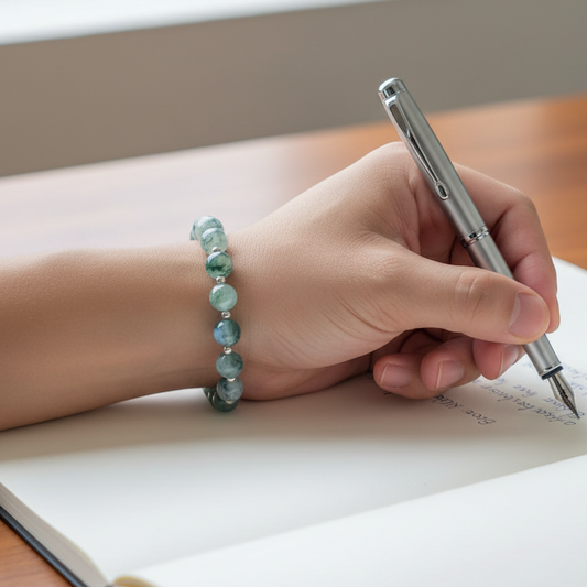 Bracelet en Agate mousse 8mm