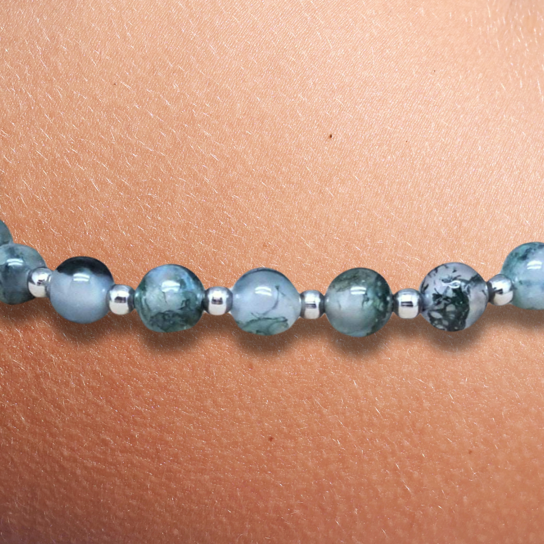 Bracelet en Agate mousse 8mm