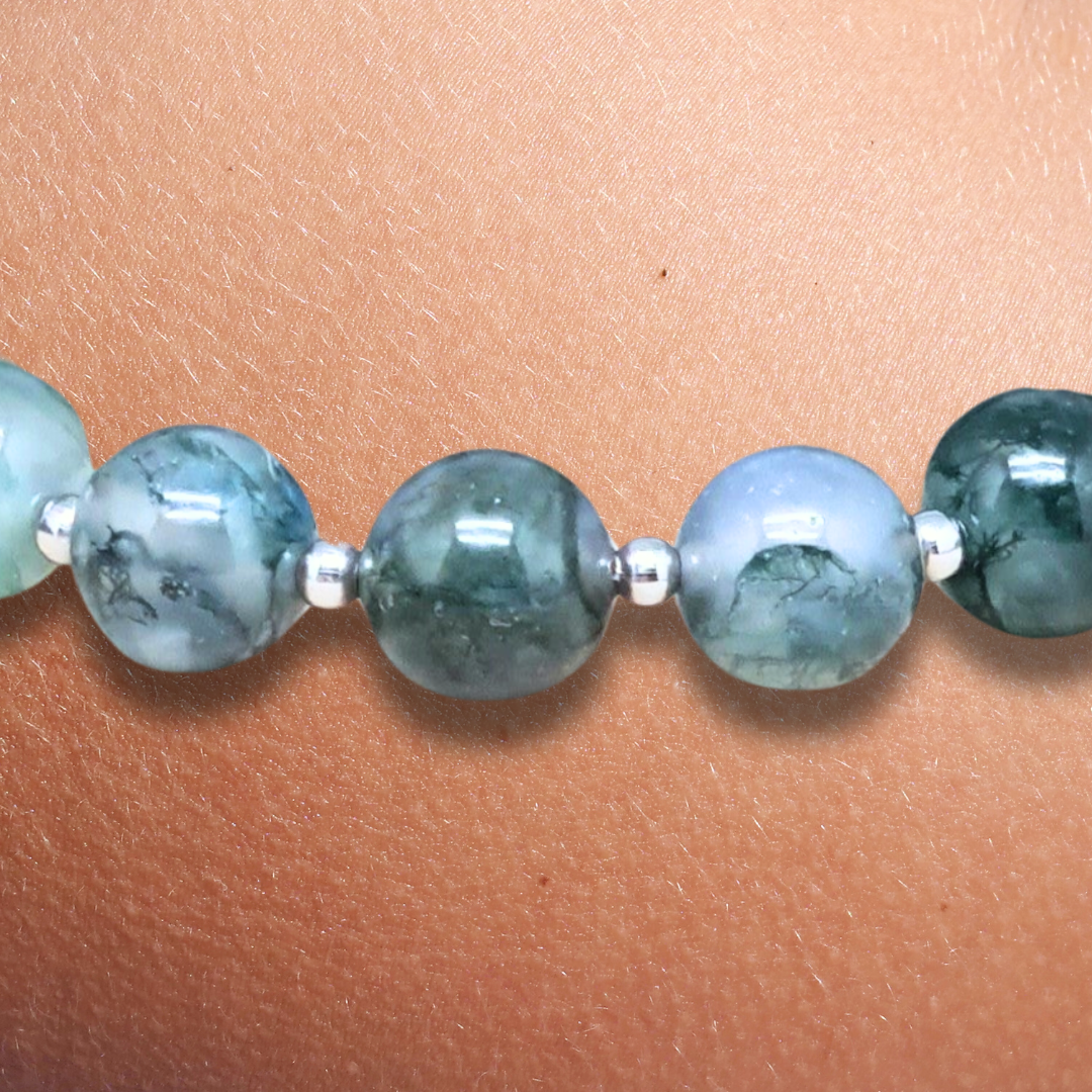 Bracelet en Agate mousse 8mm