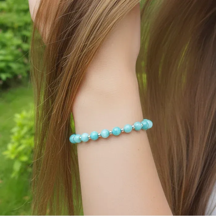 Bracelet en Amazonite 6mm
