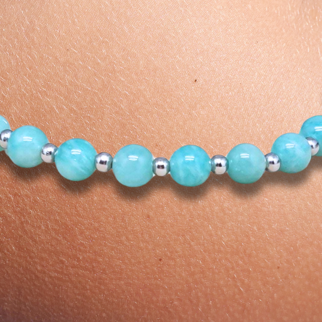 Bracelet en Amazonite 6mm