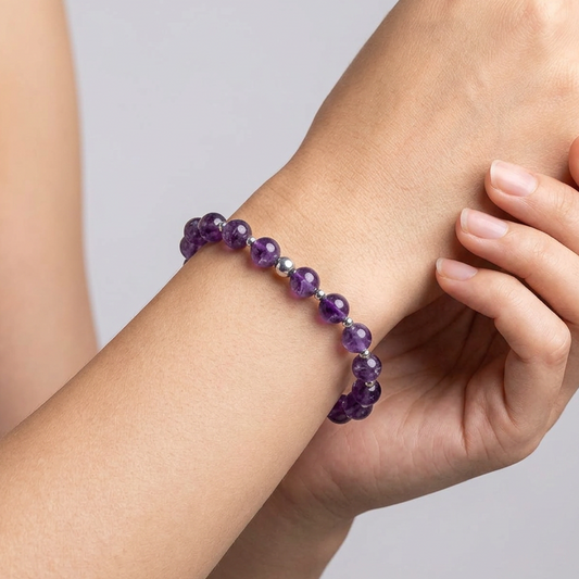 Bracelet en Améthyste 8mm