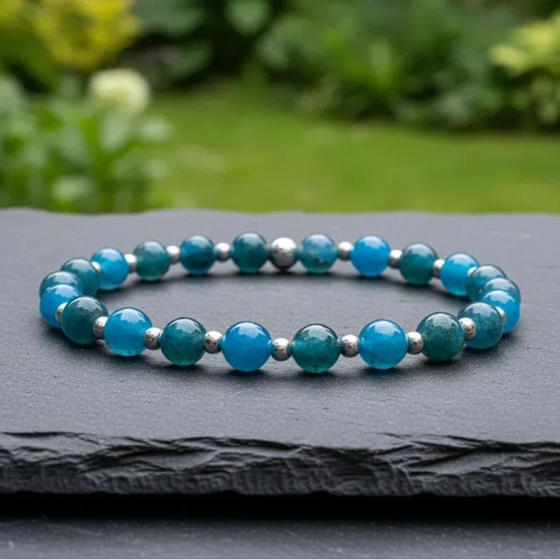Bracelet en Apatite bleue 6mm - 21