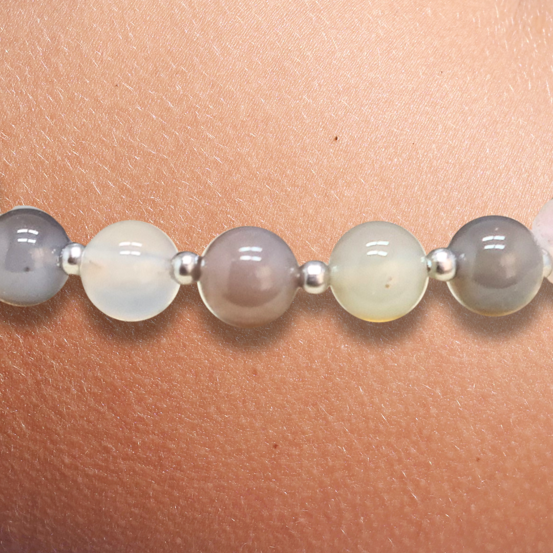 Bracelet en Calcédoine 8mm