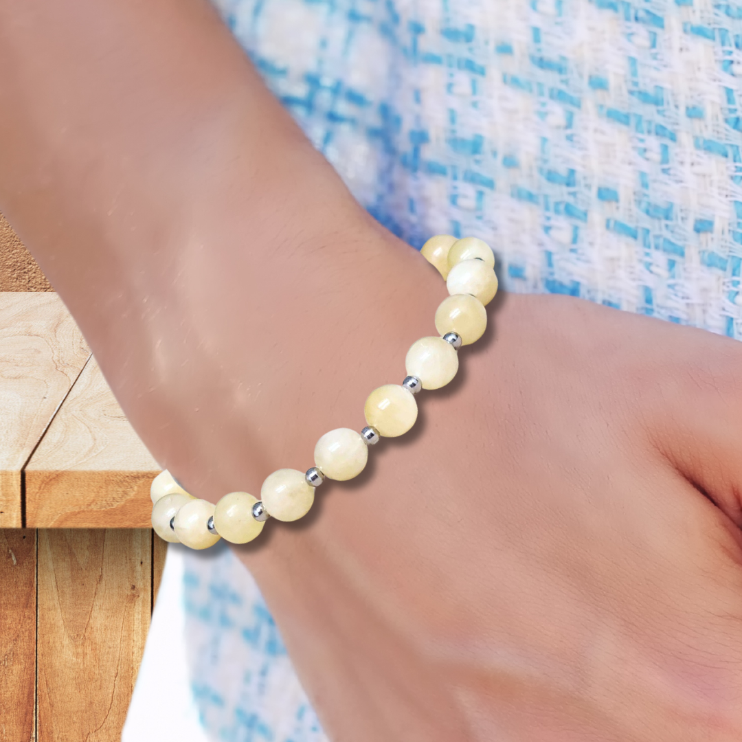Bracelet en Calcite jaune - ENAE Minéraux