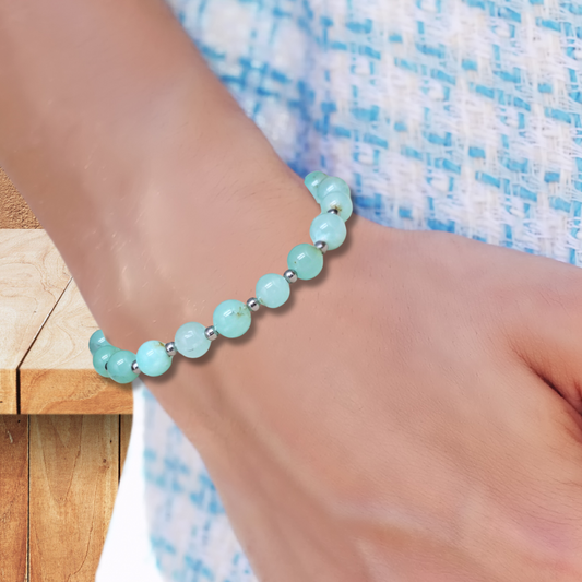 Bracelet en Chrysoprase