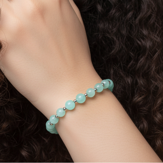 Bracelet en Chrysoprase