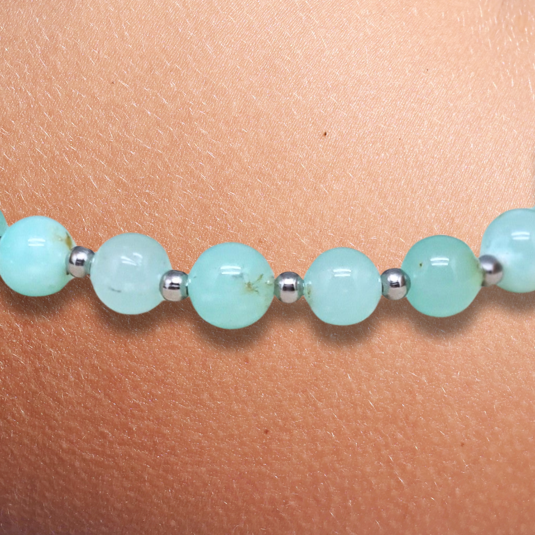 Bracelet en Chrysoprase