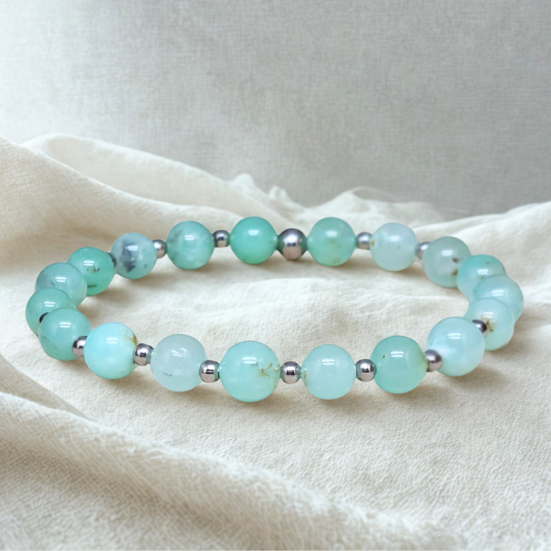 Bracelet en Chrysoprase