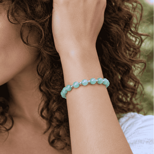 Bracelet en Chrysoprase