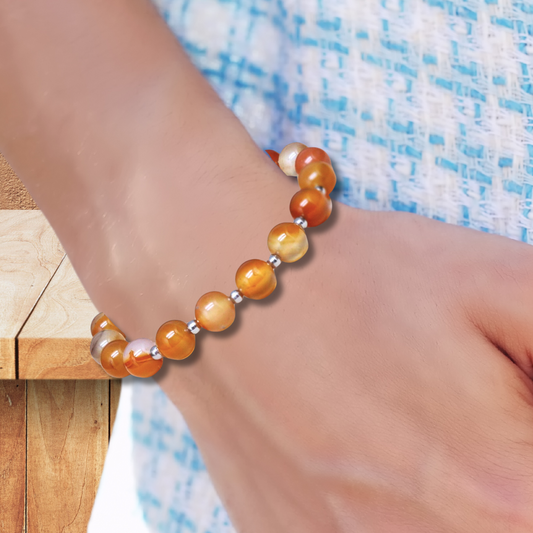 Bracelet en Cornaline - ENAE Minéraux