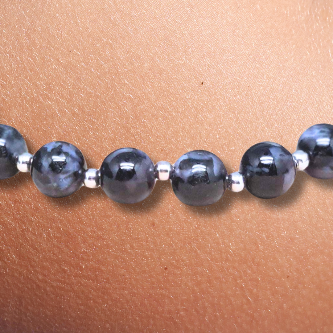 Bracelet en Gabbro - ENAE Minéraux