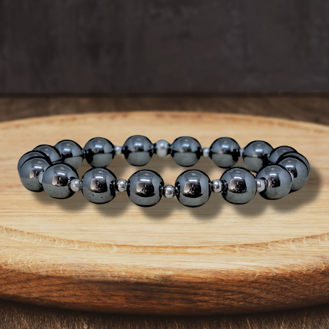 Bracelet en Hématite véritable - ENAE Minéraux
