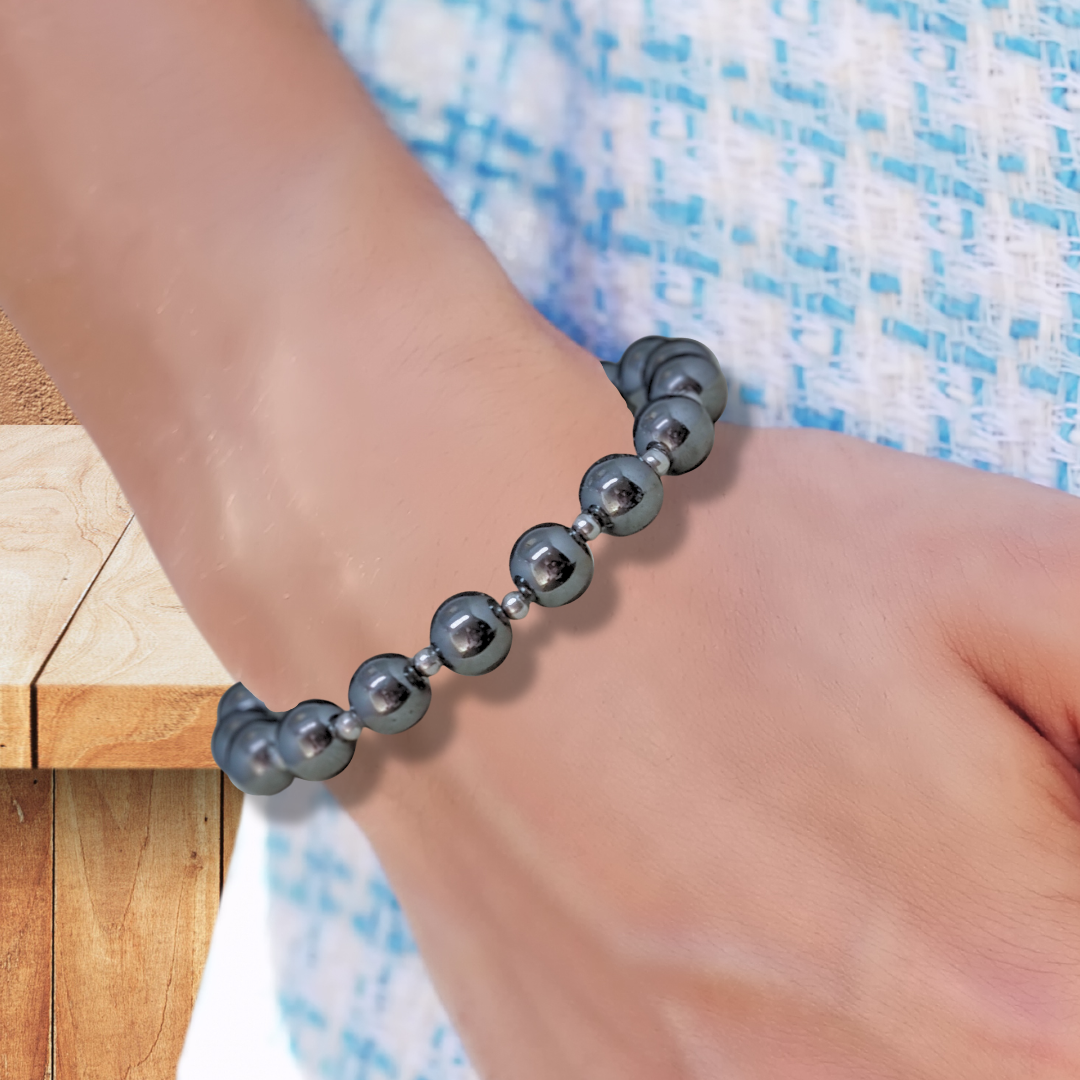Bracelet en Hématite véritable - ENAE Minéraux