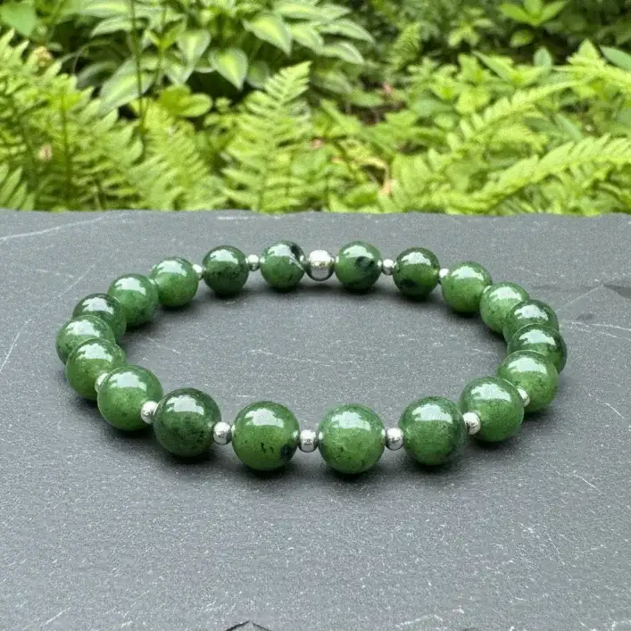 Bracelet en Jade Néphrite 8mm - 21